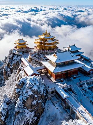 How breathtaking is Laojun Mountain after the snow? This guide will take you to the summit of the "Heavenly Palace" 