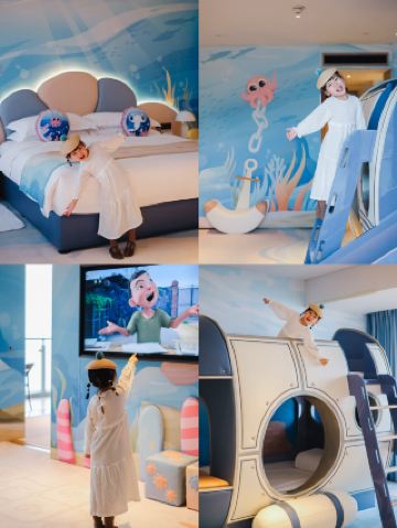No mom-drying experience! Immersive deep-sea suite experience with your kids