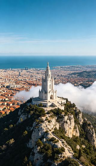 The ultimate panoramic guide to the Temple of the Sacred Heart of Jesus at Tibidabo, Barcelona's highest point