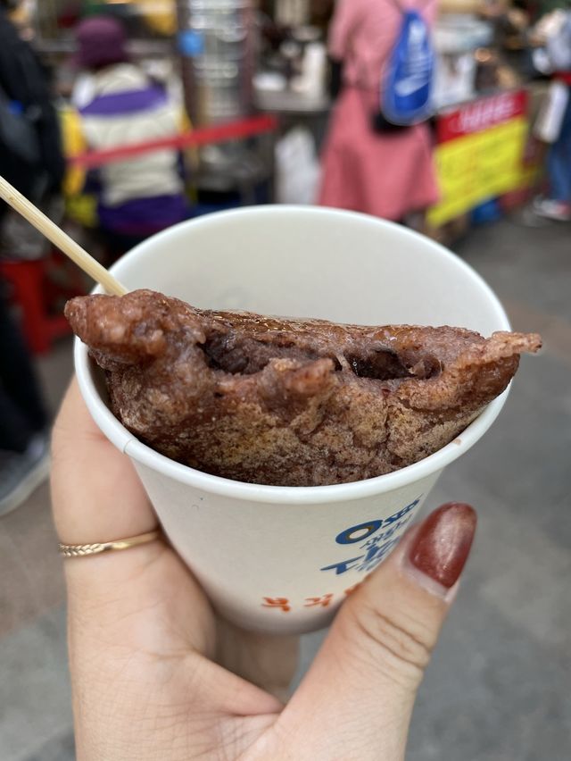 【広蔵市場】大行列の名物おやつ🇰🇷クァベギ＆ススブクミ
