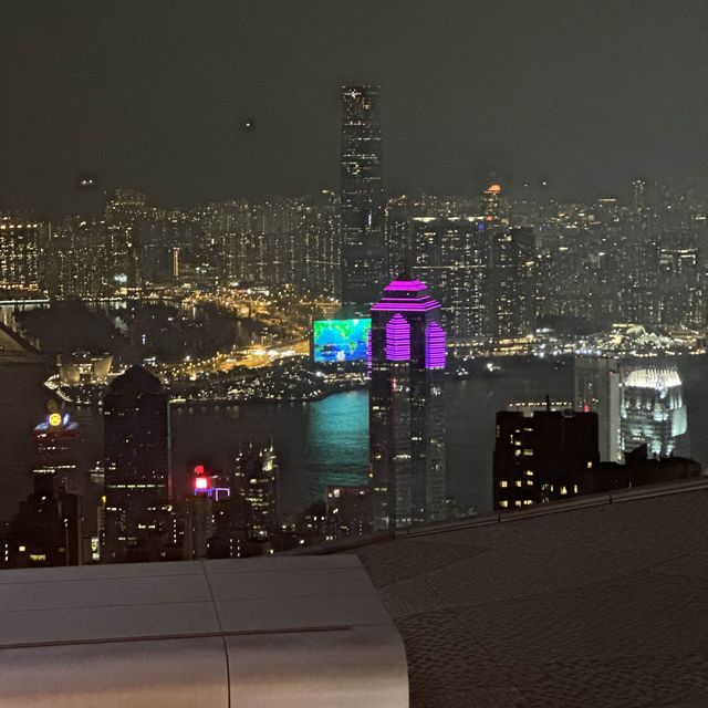 太平山頂，維多利亞港夜景