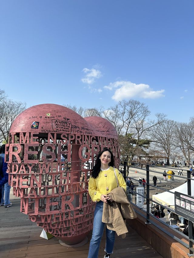 Chilly day at Seoul Tower