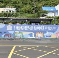 乘坐河豚型自行車，悠閑欣賞台灣美景