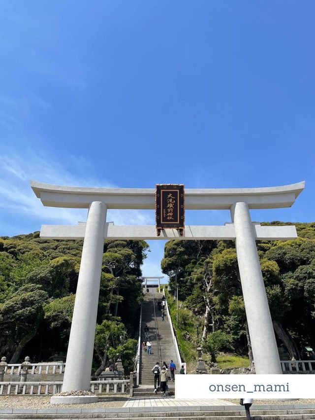 【茨城 大洗】見たら金運アップするかも！？海に浮かぶ鳥居⛩️