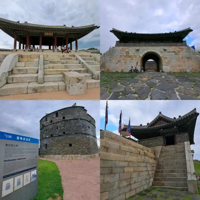 韓國世界文化遺產-水原華城☺️欣賞宏偉建築📸