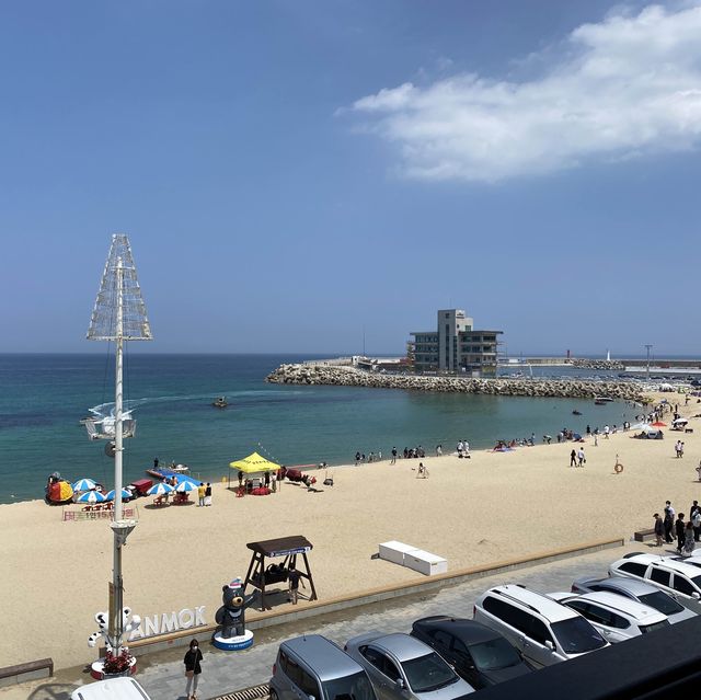 넓고 푸른 동해안의 자랑 강릉 안목해변🌊