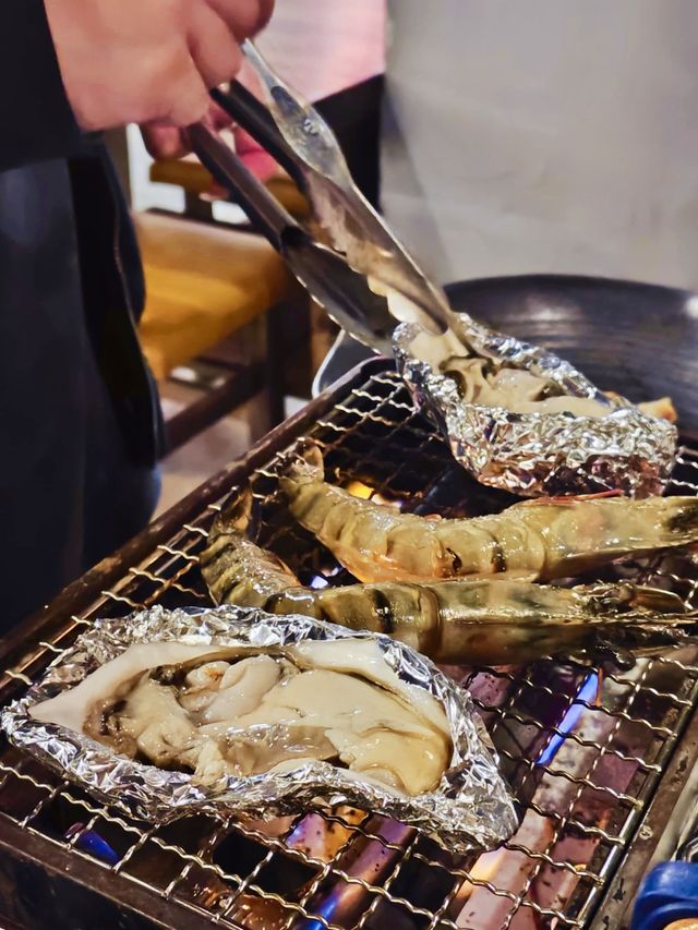 燒海鮮盛合！香氣逼人