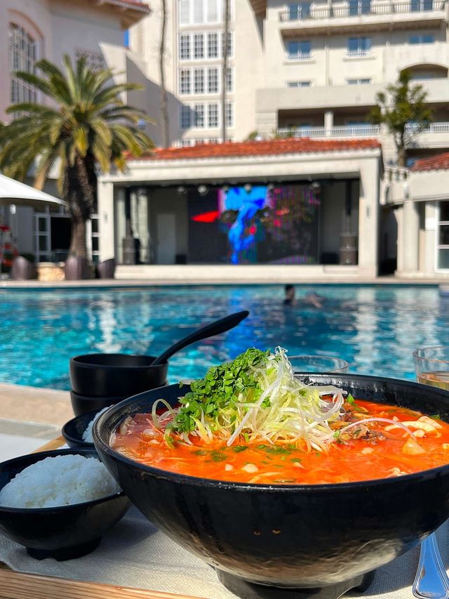 🍜제주 신라호텔 수영장 차돌짬뽕 