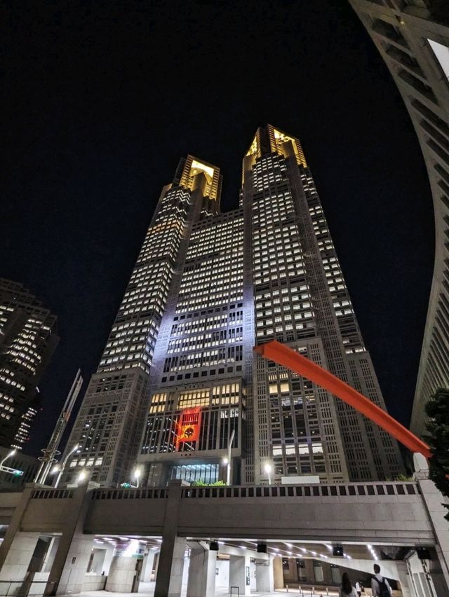 日本東京-免費高樓景觀台&光雕秀：東京都廳展望台