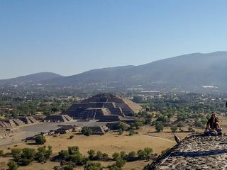 The Pyramid of the Moon in the Distance...