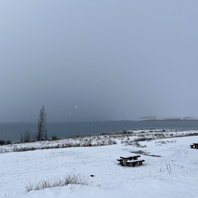 Magical Lake Tekapo, NZ in winter.