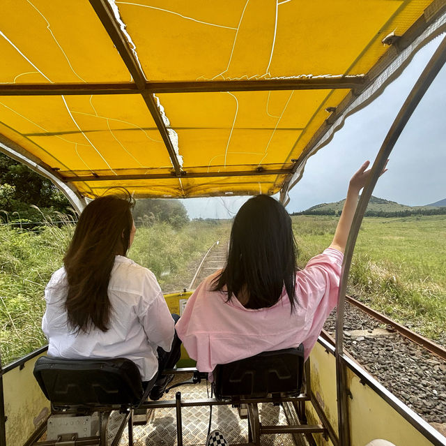 제주여행🏝️ 레일바이크 타고 제주 오름 경관 즐기기🛤️