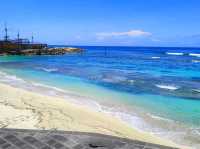 Melasti Beach on a sunny afternoon