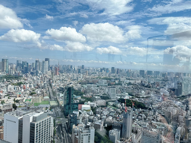 東京涉谷sky景觀台 這邊真的要大推一下！這邊可以俯瞰全東京市區盡收眼底！有樓下玻璃景觀台也有樓上露天景觀