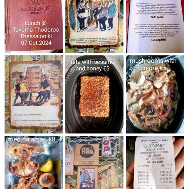 Greek food in Thessaloniki 