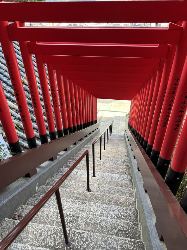 日本和歌山 青山環繞下的古老紅廟紀三井寺⛩️