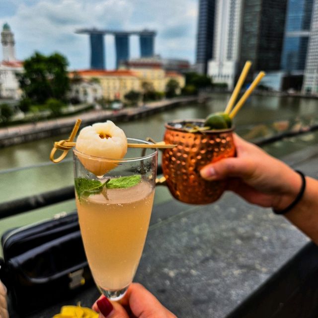 Rooftop Bar at Boat Quay with MBS View