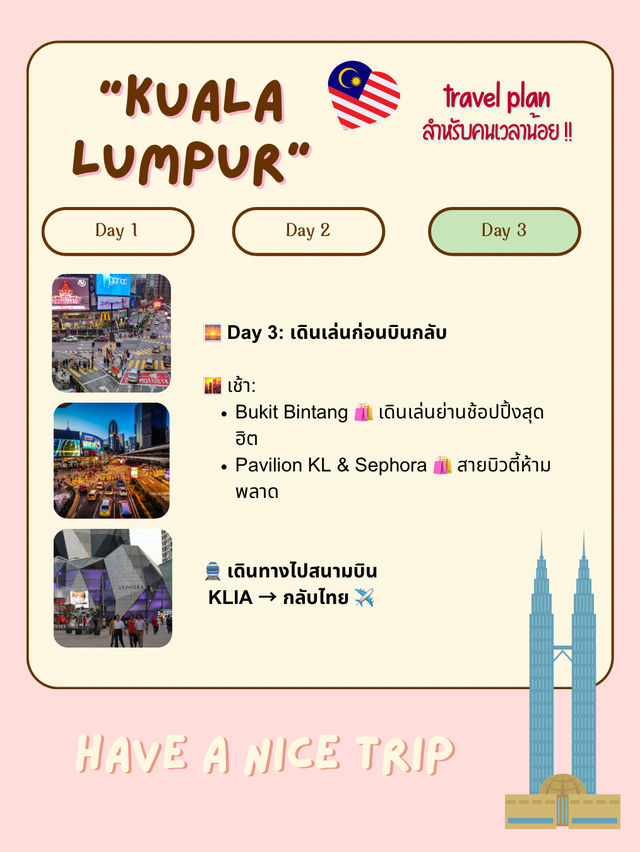 แจกแพลนเที่ยวกัวลาลัมเปอร์ (Kuala Lumpur) 🇲🇾