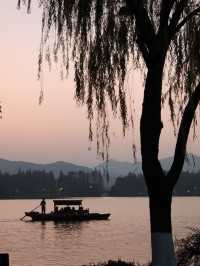 Sunset around West lake, Hangzhou