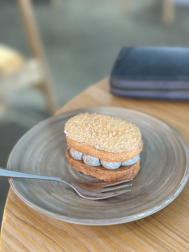 Excellent coffee butter scone; even better exotic coffee!