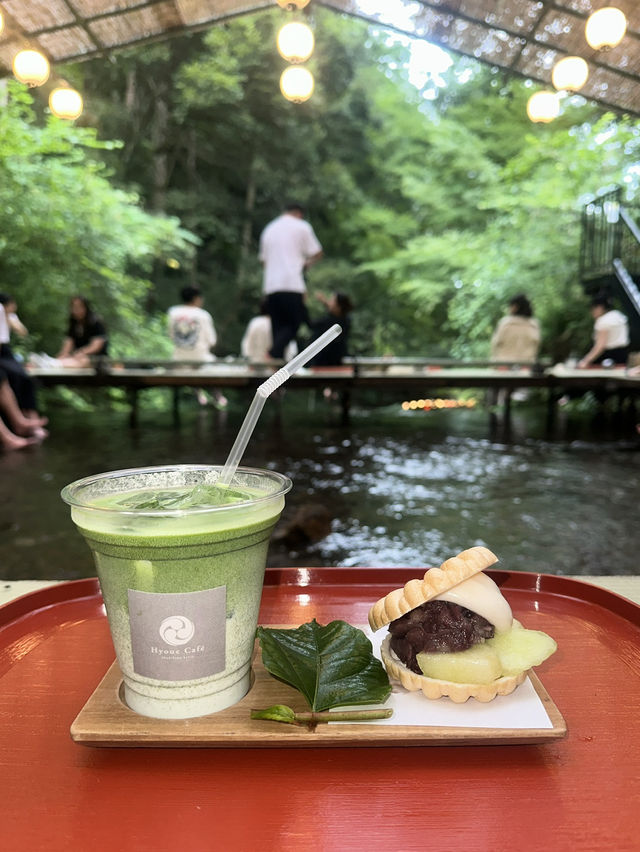 Sip and Unwind: A Tranquil Drink at Hyoue Café, Mount Kibune