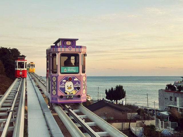 韓國🇰🇷 釜山｜天空膠囊列車 觀賞日落最佳時間🌅