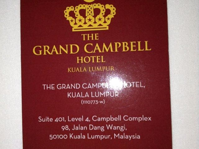 The Grand Campbell Hotel, Kuala Lumpur: A Blend of Comfort and City Convenience