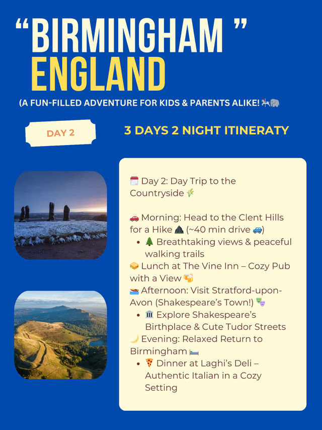 Birmingham itinerary or Nature Lovers 🌳