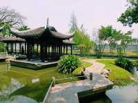 泰國曼谷市中心著名中華文化藝術風格花園景點：Chinese Gardenสวนจีน，適合打卡拍照📸