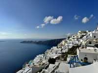 Beautiful weather in Santorini