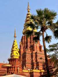 Jinghong Golden Pagoda: Spring’s Shimmer by Day and Night
