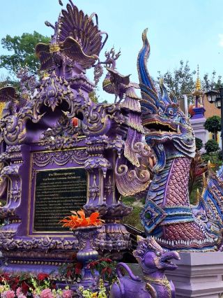 Dreamy Purple Temple | The Cool 'Scorpion Temple' at the Thai-Myanmar Border!