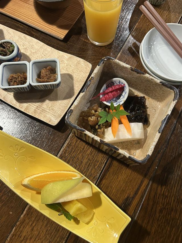 【大分県・日田】山荘天水の朝ごはんと家族風呂かま湯