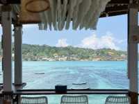 Rustic wooden hut along the coastline