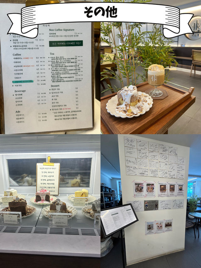 【狎鴎亭カフェ】釜山発の人気カフェで、絶品ケーキを堪能🍰✨