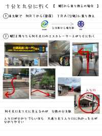 台北から十分までの電車の乗り方とチケットの買い方