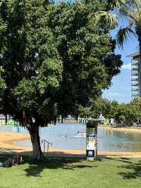 【オーストラリア・ダーウィン】都会のオアシスでくつろぐ「Artificial and Public Beach」🏖️🌞