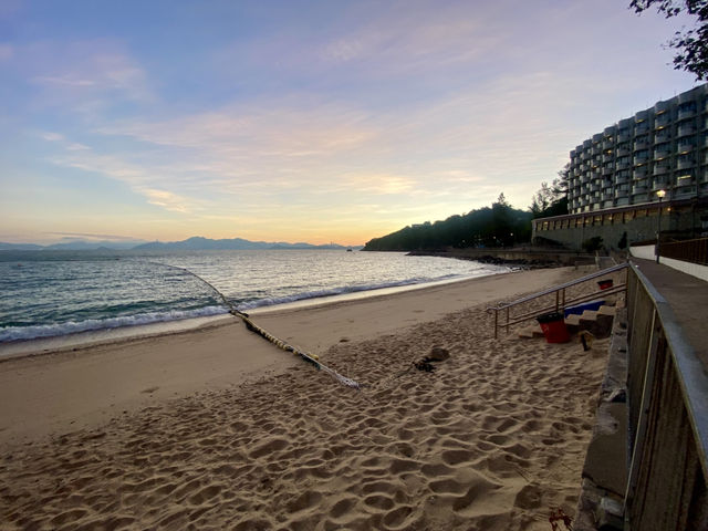 長洲東灣泳灘✨一步到沙灘~陽光與自然🏖️😍