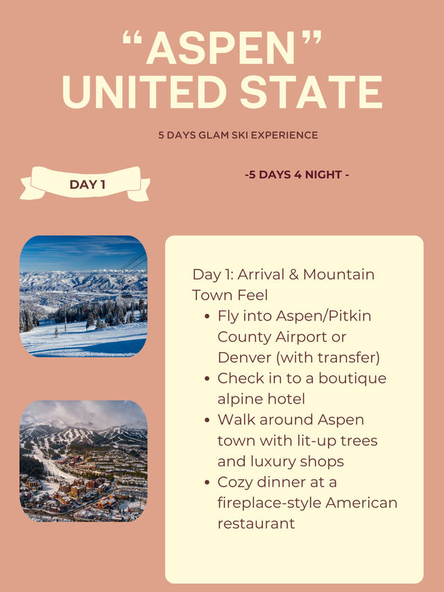 Aspen, USA – 5 Days Glam Ski Experience Aspen, USA – 5 Days Glam Ski Experience