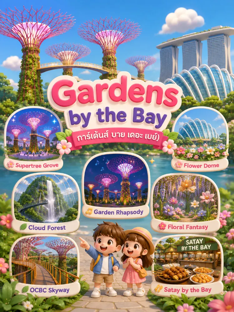濱海灣花園 (Gardens by the Bay) 嘅迷人之處。