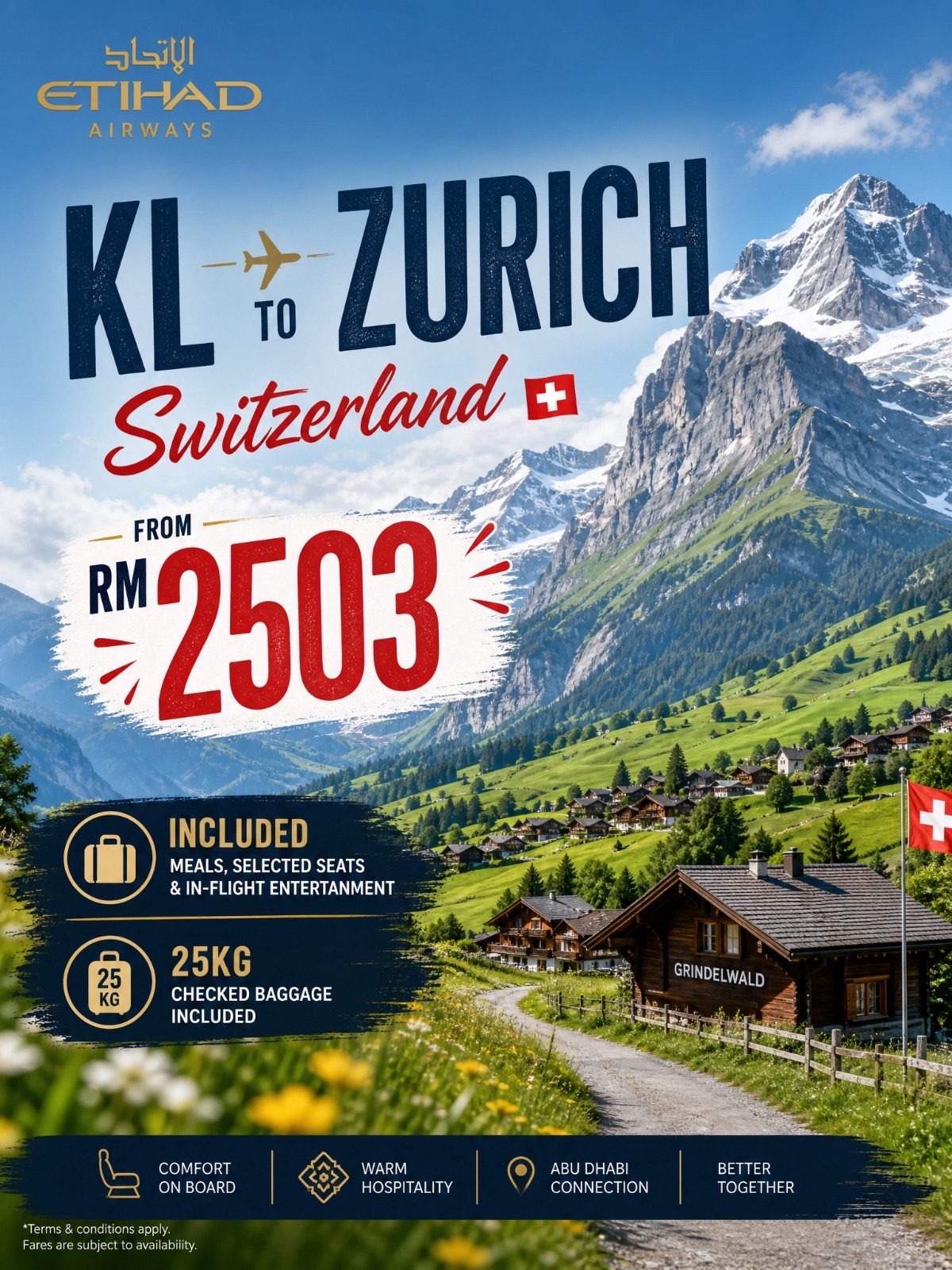 RM2503 to Switzerland: This Epic Etihad Flight Deal! 🏔️✈️