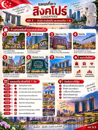 A 3-Page Singapore Travel Guide: Sightseeing, Dining, and Shopping All in One Trip!