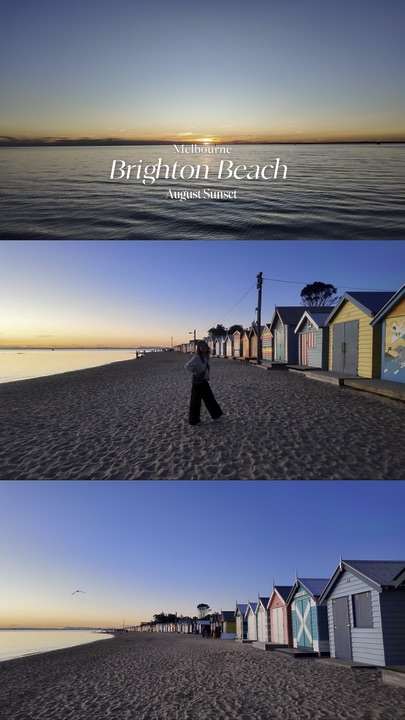 Sunset at Brighton Beach Melbourne 