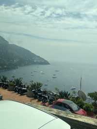 Enjoying lemon sorbetto in Amalfi Coast 🍋