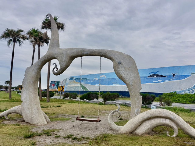 疊石頭、看日落、踏踏浪的七星潭浪漫遊