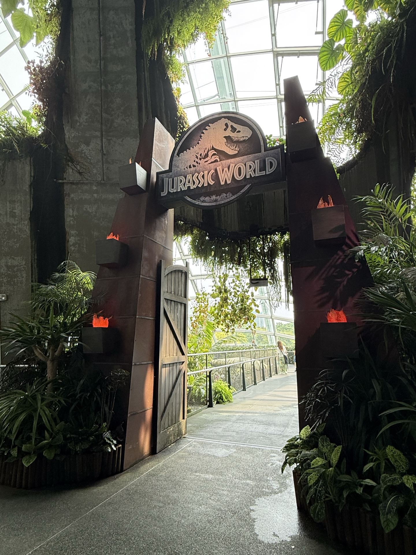 Exploring the Jurassic World at Gardens by the Bay, Singapore.