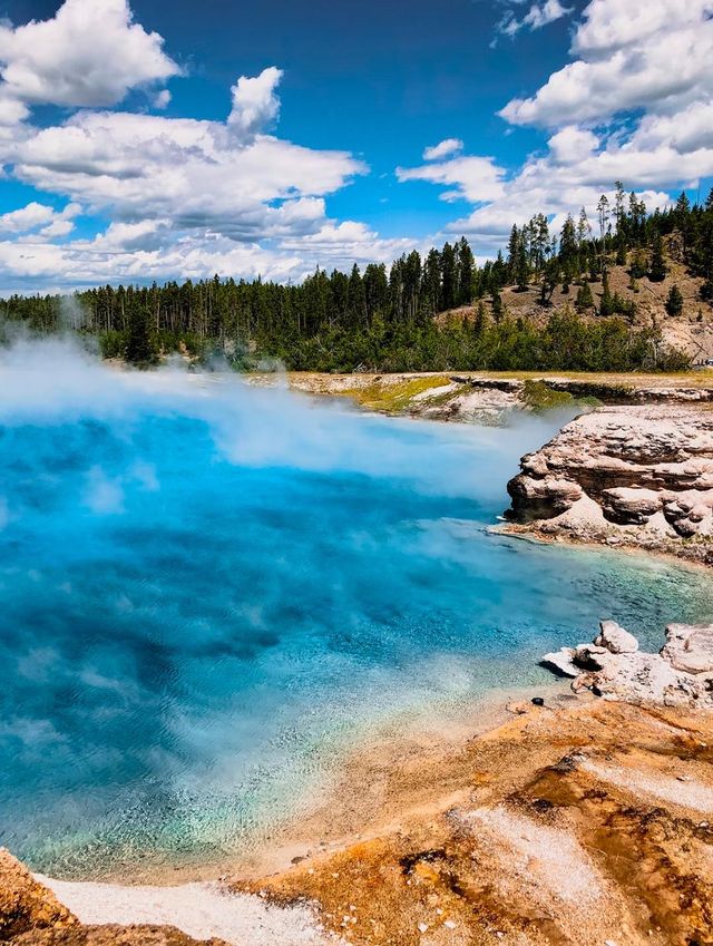 Take the time alone to digest the world, Norris Geyser Basin.