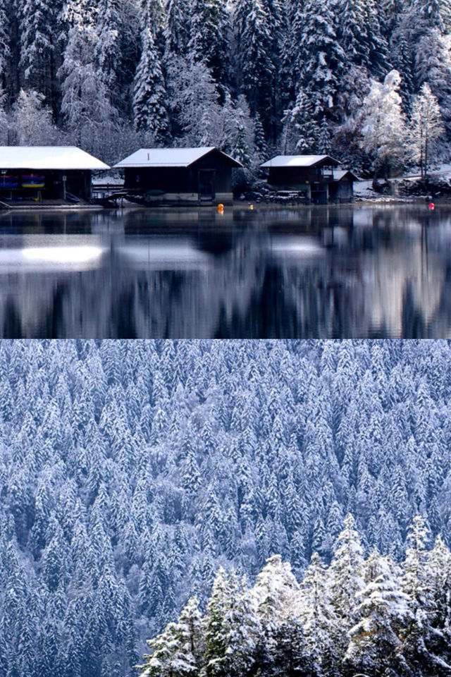 德國南部冰雪峽谷，冬天雪景美成仙境