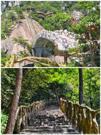 天堂寨風景區自然景色壯觀登高望遠心胸開闊