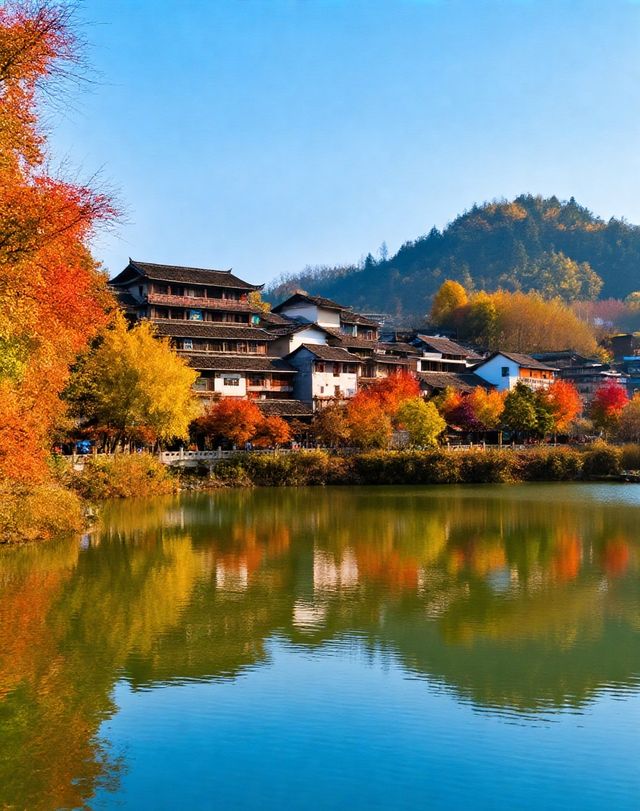 《國家地理》點名的“四川最美村落〞|“小喀納斯〞般的湖光山色